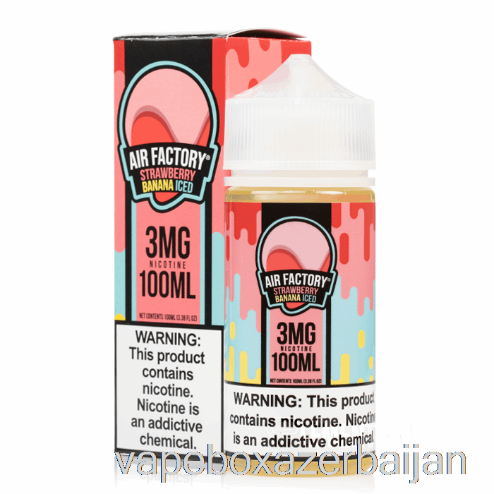 Vape Smoke Strawberry Banana Ice - Air Factory - 100mL 6mg